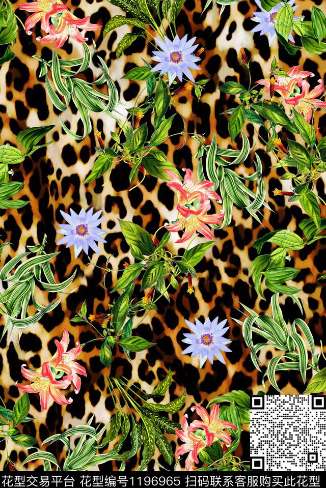 数码华亿平台女装绿植树叶数码印花华亿平台下载（图片编号: 1196965） - 瓦栏（Walan）