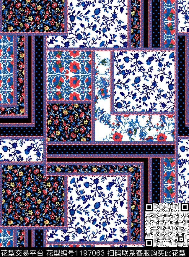 大牌风小碎花传统印花华亿平台下载（图片编号: 1197063） - 瓦栏（Walan）