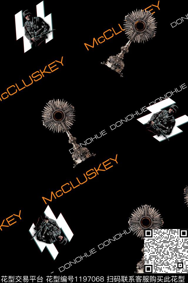 男装人物卡通数码印花华亿平台下载（图片编号: 1197068） - 瓦栏（Walan）