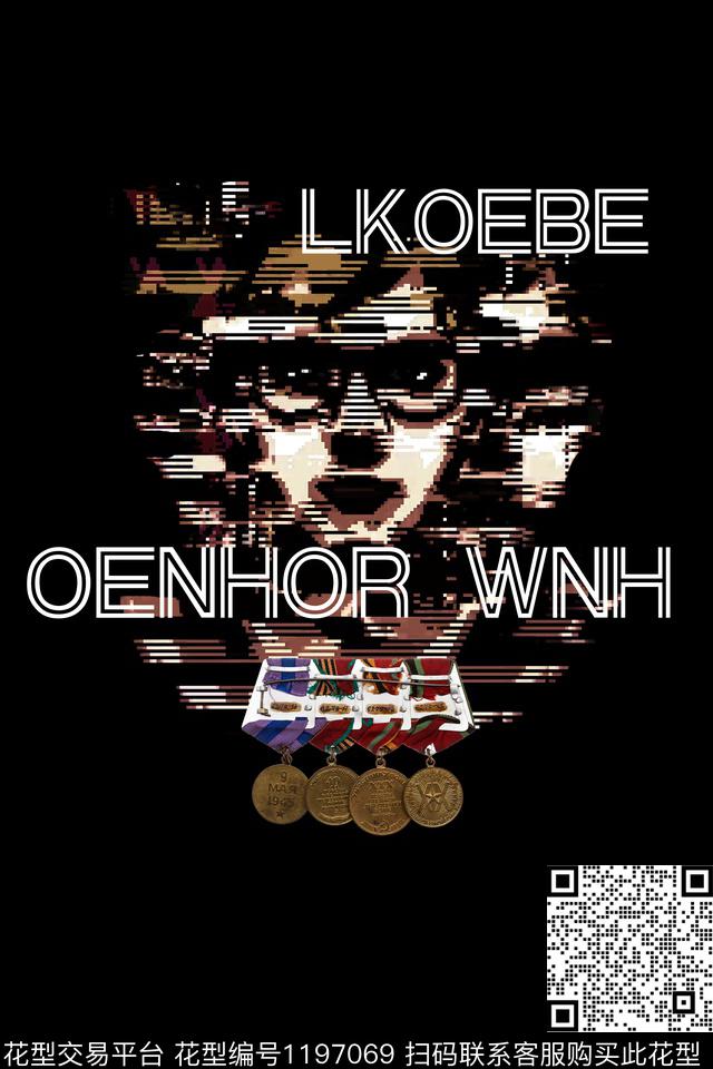 男装人物卡通数码印花华亿平台下载（图片编号: 1197069） - 瓦栏（Walan）