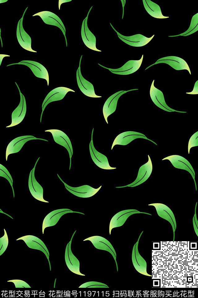 抽象手绘大牌风数码印花华亿平台下载（图片编号: 1197115） - 瓦栏（Walan）