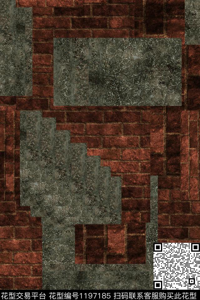 复古科技怀旧数码印花华亿平台下载（图片编号: 1197185） - 瓦栏（Walan）