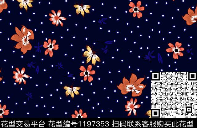 欧洲花瓣传统印花华亿平台下载（图片编号: 1197353） - 瓦栏（Walan）