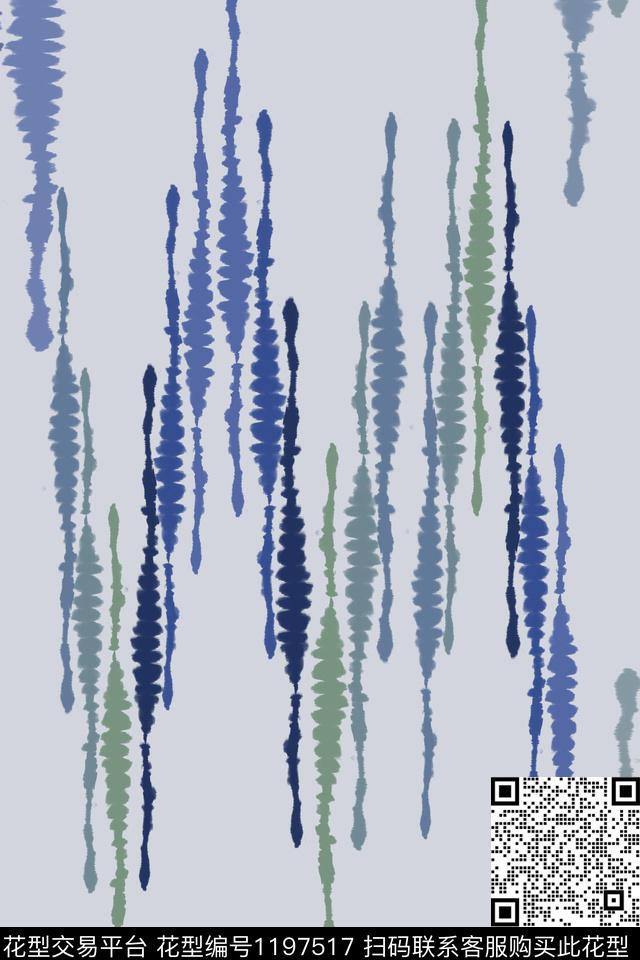 男装休闲花卉条纹图案波浪纹传统印花华亿平台下载（图片编号: 1197517） - 瓦栏（Walan）