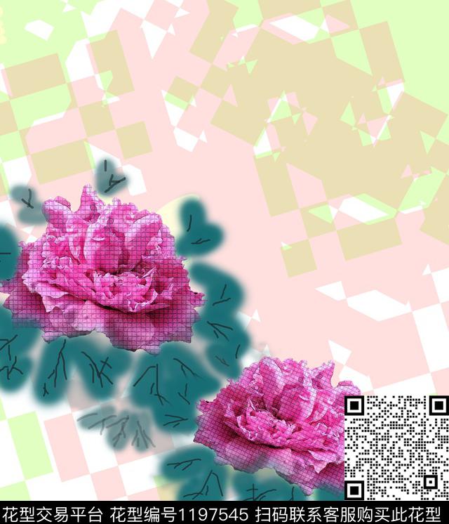 花卉数码印花华亿平台下载（图片编号: 1197545） - 瓦栏（Walan）