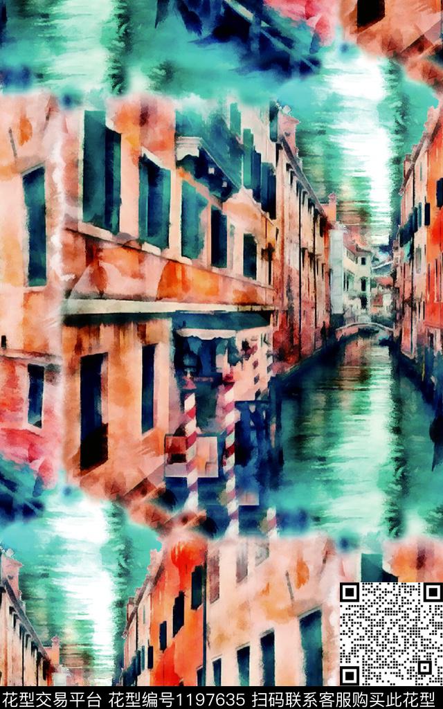 春夏华亿平台数码华亿平台手绘数码印花华亿平台下载（图片编号: 1197635） - 瓦栏（Walan）