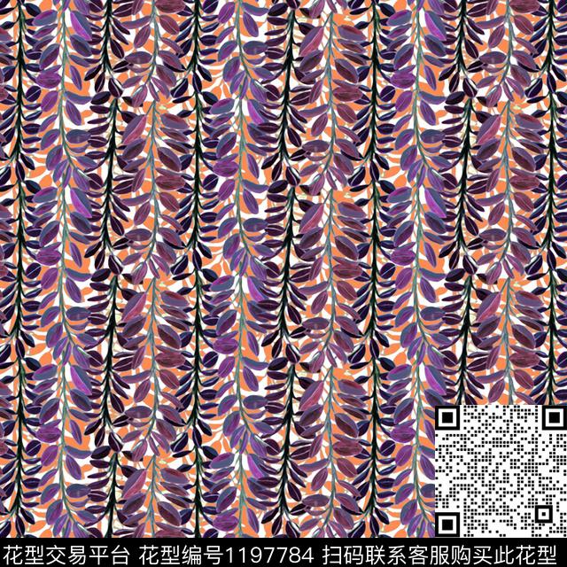 数码华亿平台手绘大牌风数码印花华亿平台下载（图片编号: 1197784） - 瓦栏（Walan）