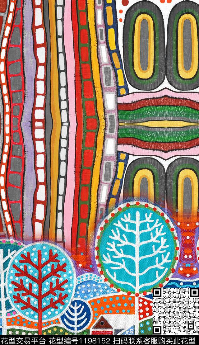 大花定位花中老年数码印花华亿平台下载（图片编号: 1198152） - 瓦栏（Walan）