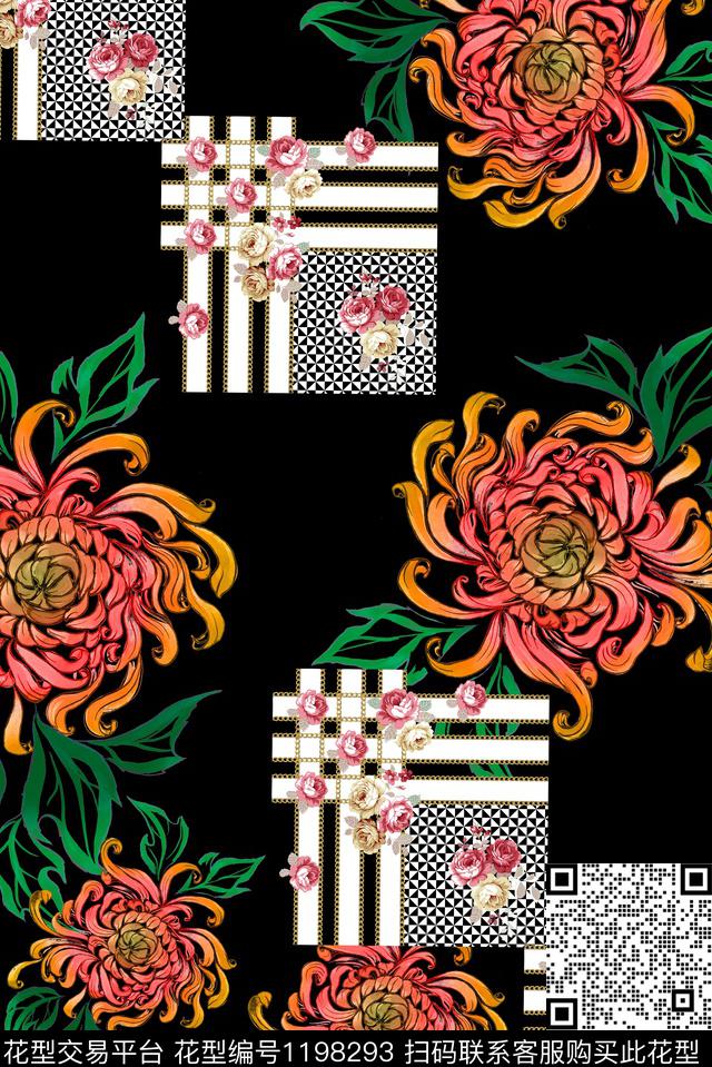 清爽民族风精美数码印花华亿平台下载（图片编号: 1198293） - 瓦栏（Walan）