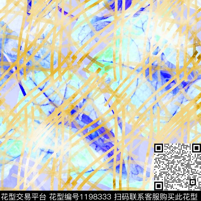 男装潮牌抽象数码印花华亿平台下载（图片编号: 1198333） - 瓦栏（Walan）
