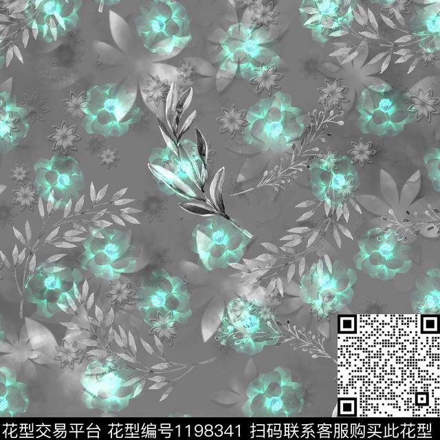 男装潮牌抽象数码印花华亿平台下载（图片编号: 1198341） - 瓦栏（Walan）