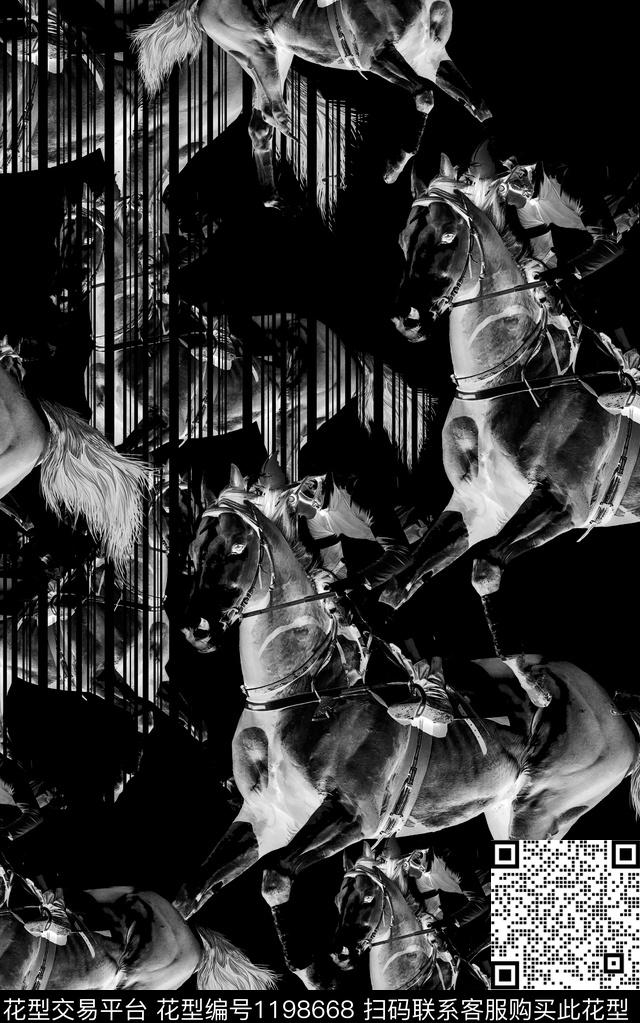 男装肌理动物数码印花华亿平台下载（图片编号: 1198668） - 瓦栏（Walan）