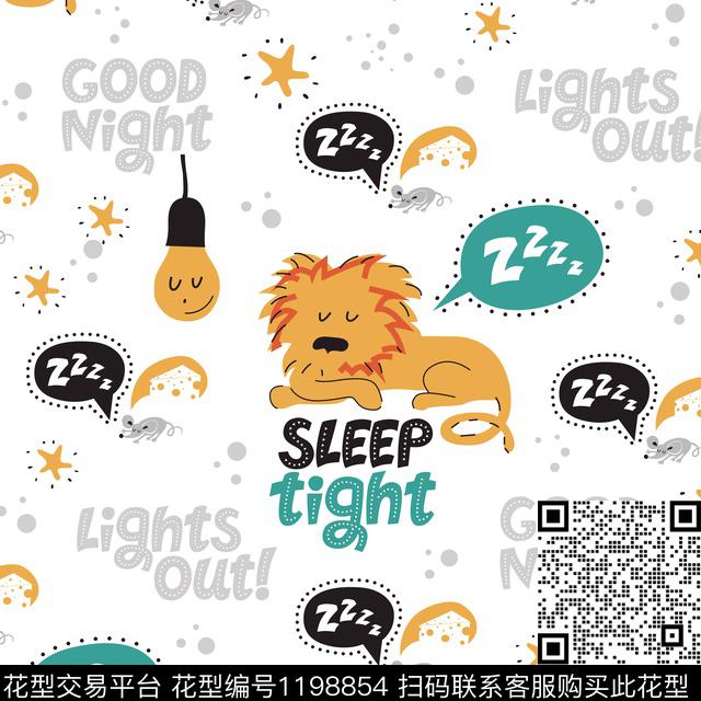 字母卡通动物传统印花华亿平台下载（图片编号: 1198854） - 瓦栏（Walan）