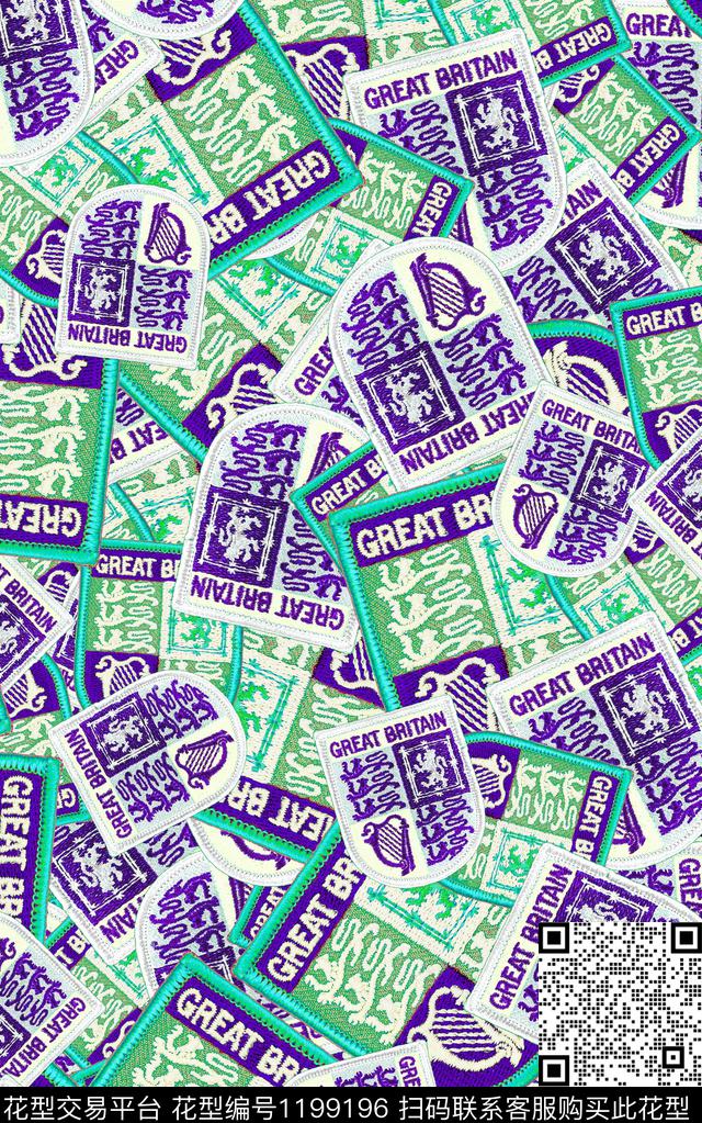 肌理复古数码印花华亿平台下载（图片编号: 1199196） - 瓦栏（Walan）