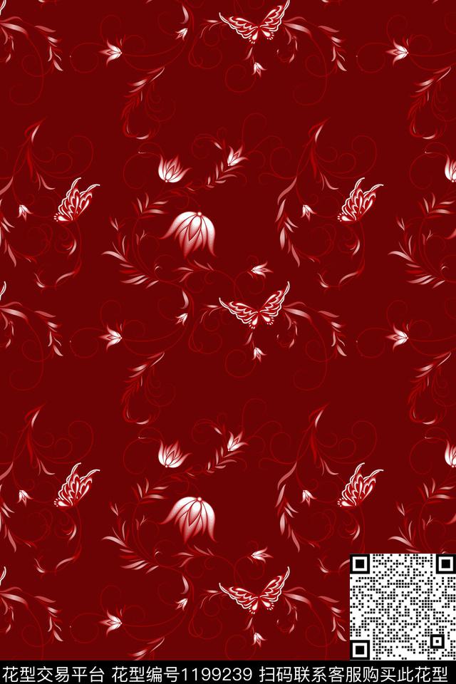 古典花纹纹理复古数码印花华亿平台下载（图片编号: 1199239） - 瓦栏（Walan）