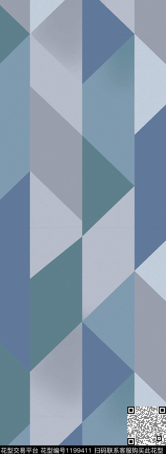 时尚几何简约传统印花华亿平台下载（图片编号: 1199411） - 瓦栏（Walan）