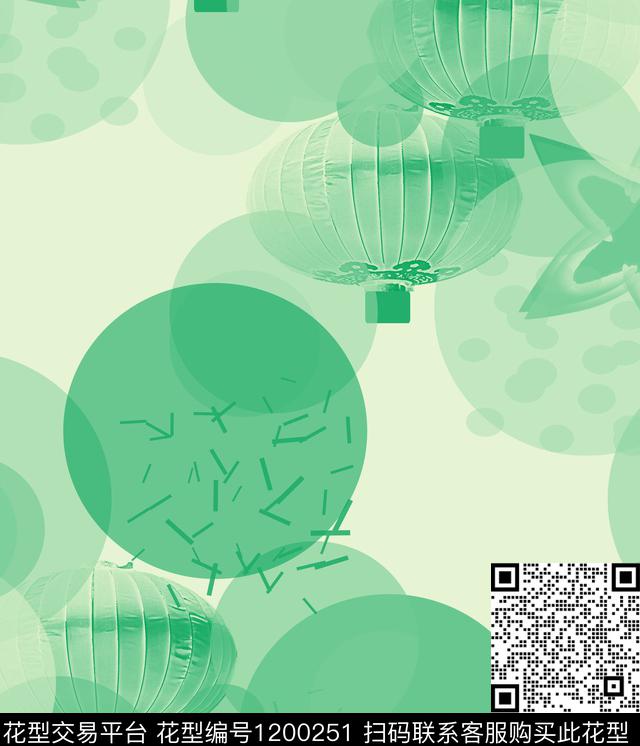 几何抽象撞色数码印花华亿平台下载（图片编号: 1200251） - 瓦栏（Walan）