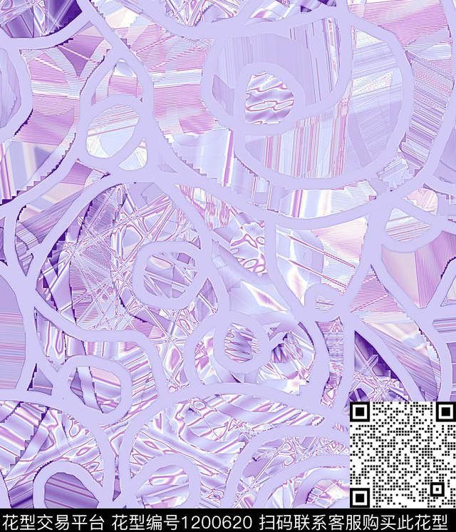 炫彩几何抽象数码印花华亿平台下载（图片编号: 1200620） - 瓦栏（Walan）