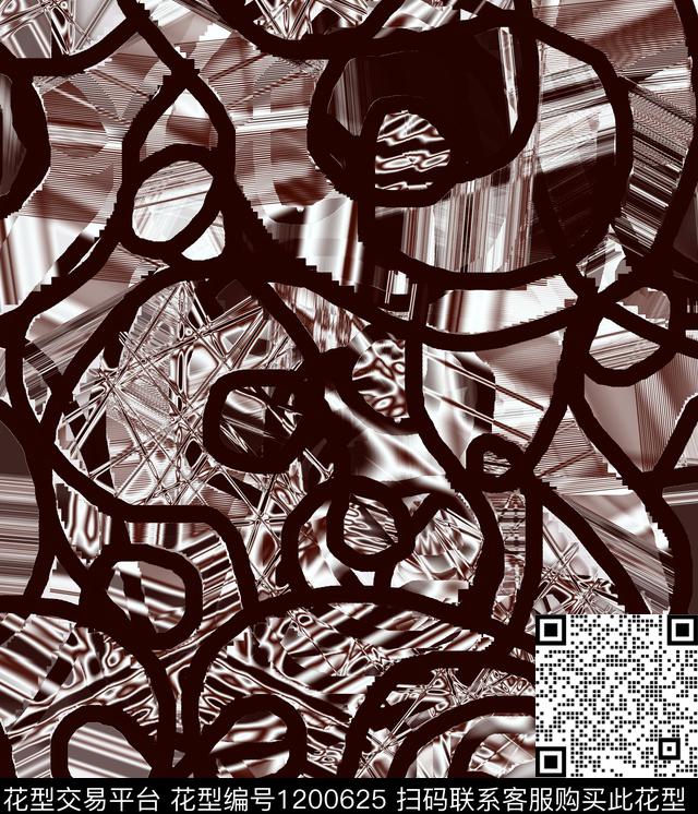 炫彩几何抽象数码印花华亿平台下载（图片编号: 1200625） - 瓦栏（Walan）