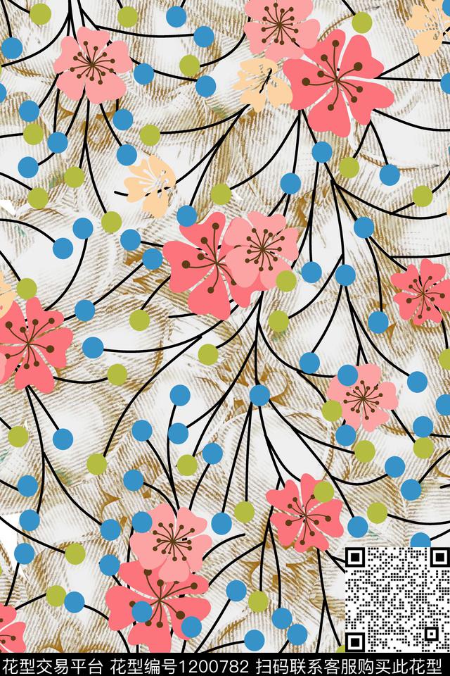 时尚休闲小碎花传统印花华亿平台下载（图片编号: 1200782） - 瓦栏（Walan）