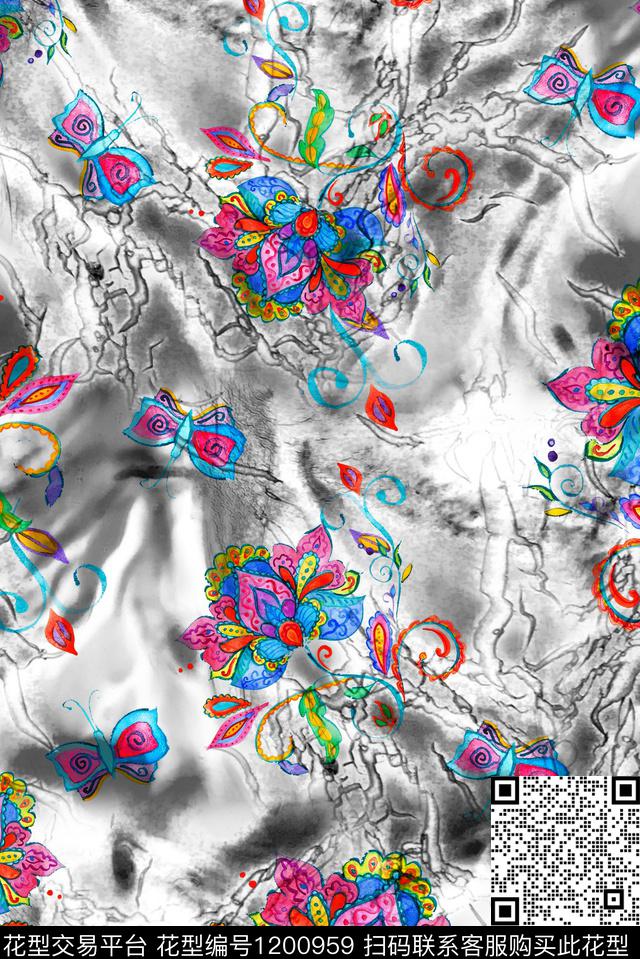 裤子连衣裙大牌风数码印花华亿平台下载（图片编号: 1200959） - 瓦栏（Walan）