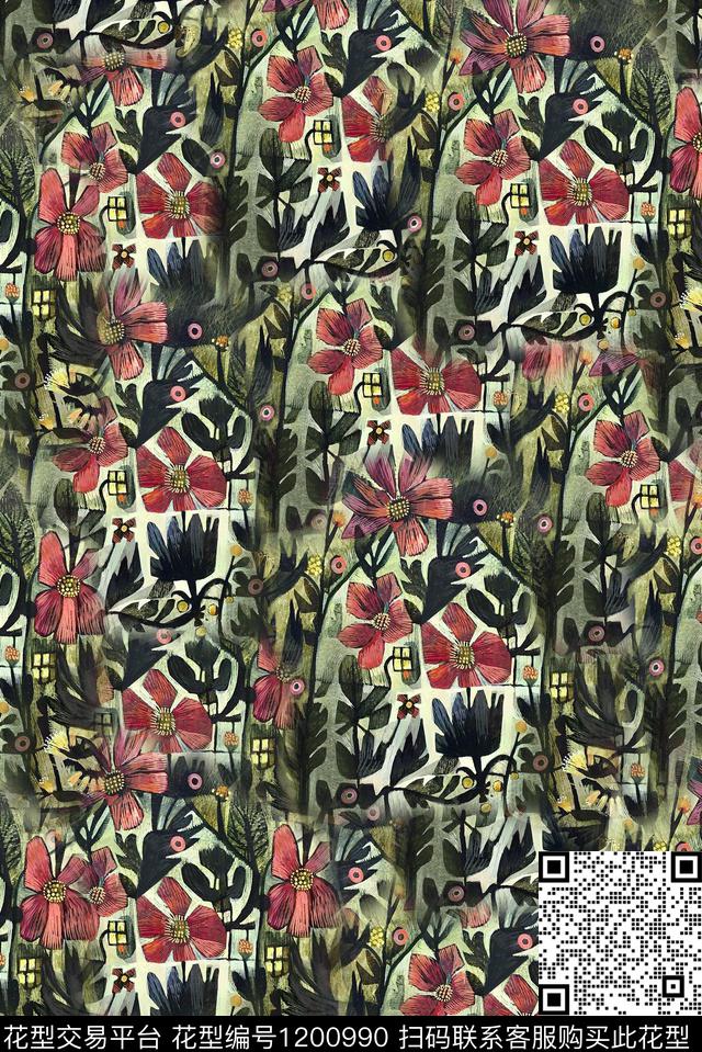 裤子连衣裙大牌风数码印花华亿平台下载（图片编号: 1200990） - 瓦栏（Walan）