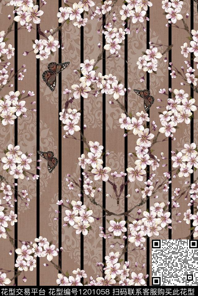 旗袍复古中老年数码印花华亿平台下载（图片编号: 1201058） - 瓦栏（Walan）