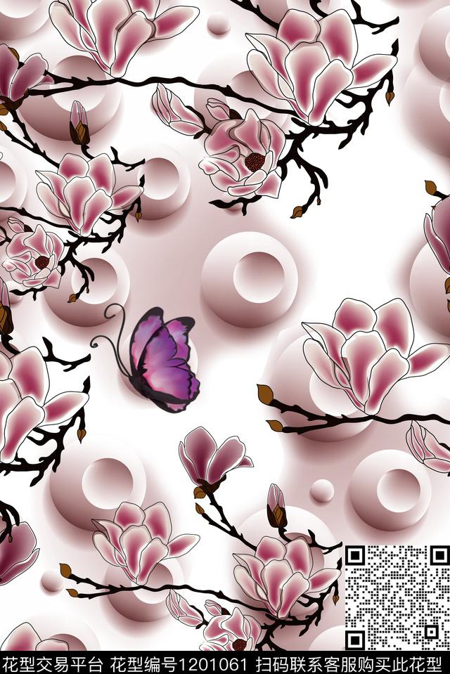 旗袍复古中老年数码印花华亿平台下载（图片编号: 1201061） - 瓦栏（Walan）