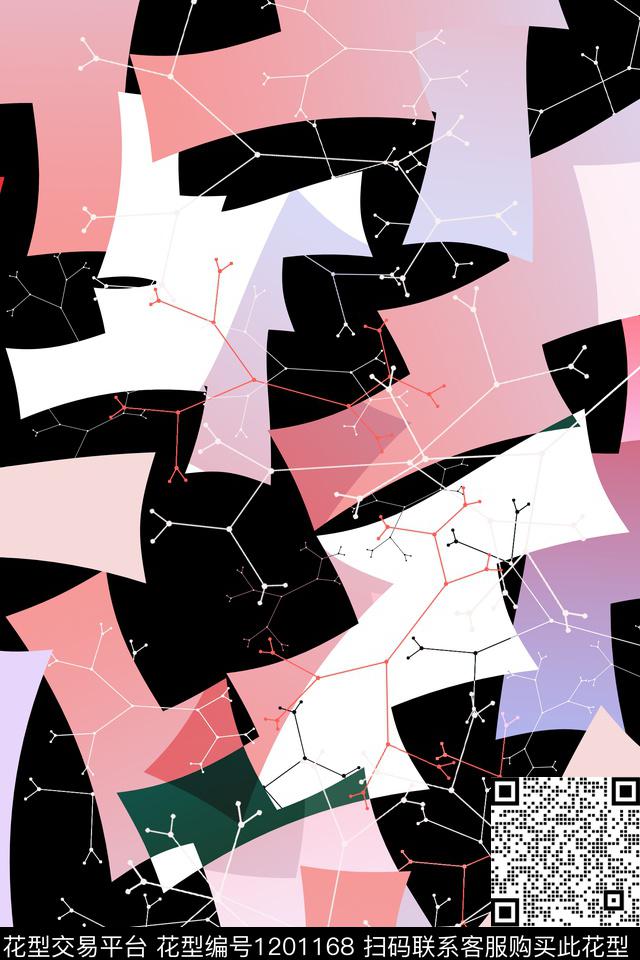 男装几何肌理传统印花华亿平台下载（图片编号: 1201168） - 瓦栏（Walan）