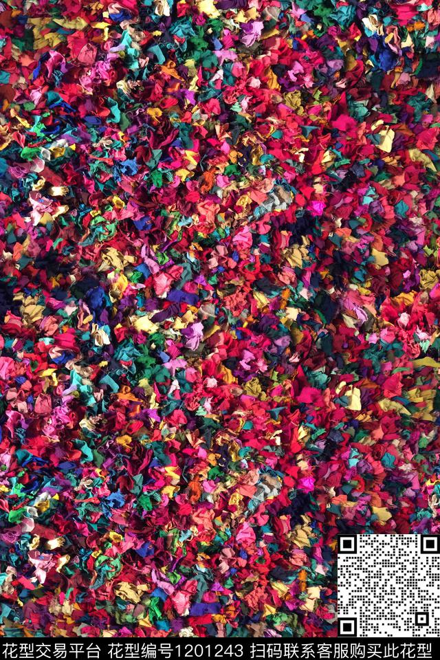 抽象连衣裙趣味数码印花华亿平台下载（图片编号: 1201243） - 瓦栏（Walan）