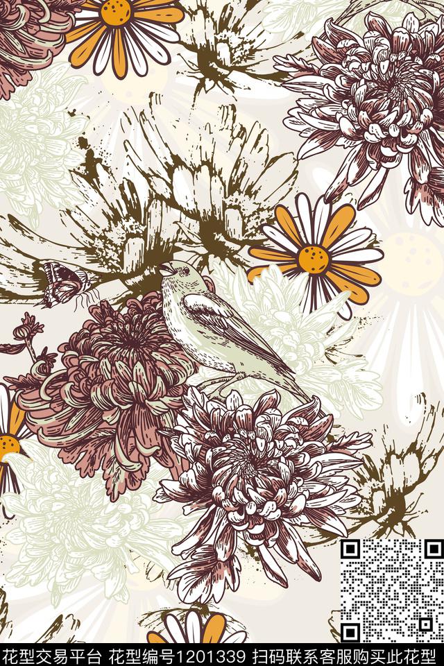 时尚休闲大牌风传统印花华亿平台下载（图片编号: 1201339） - 瓦栏（Walan）