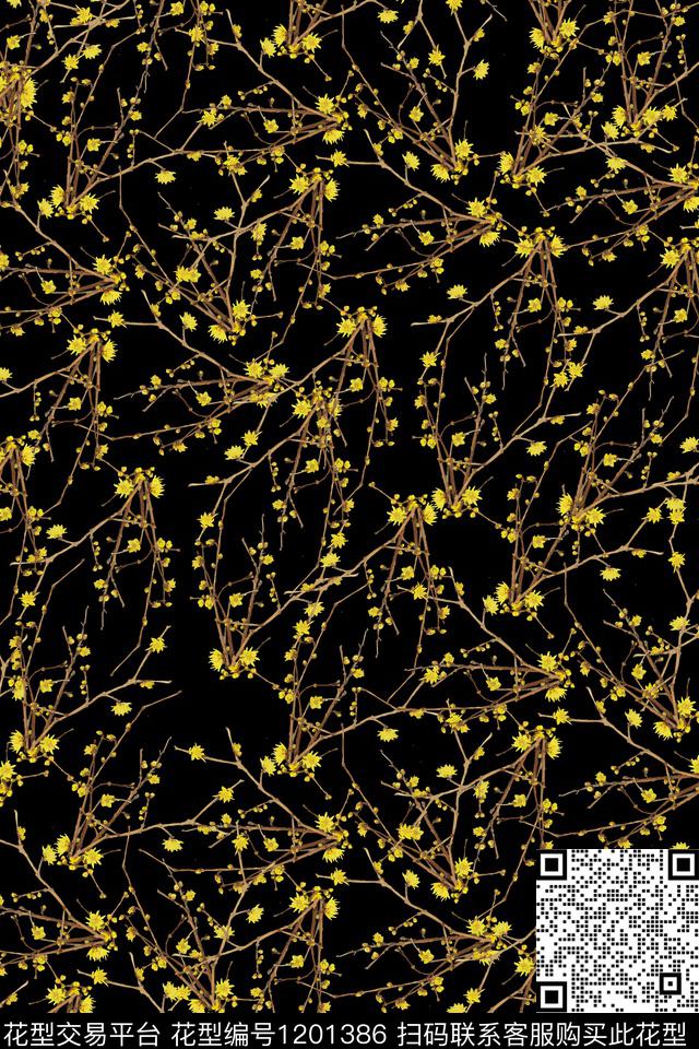 女装花卉连衣裙数码印花华亿平台下载（图片编号: 1201386） - 瓦栏（Walan）