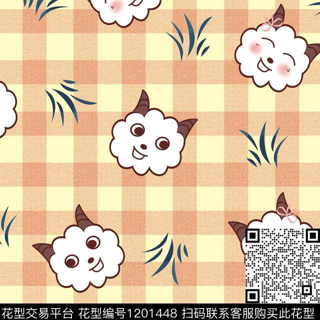 卡通简约可爱数码印花华亿平台下载（图片编号: 1201448） - 瓦栏（Walan）