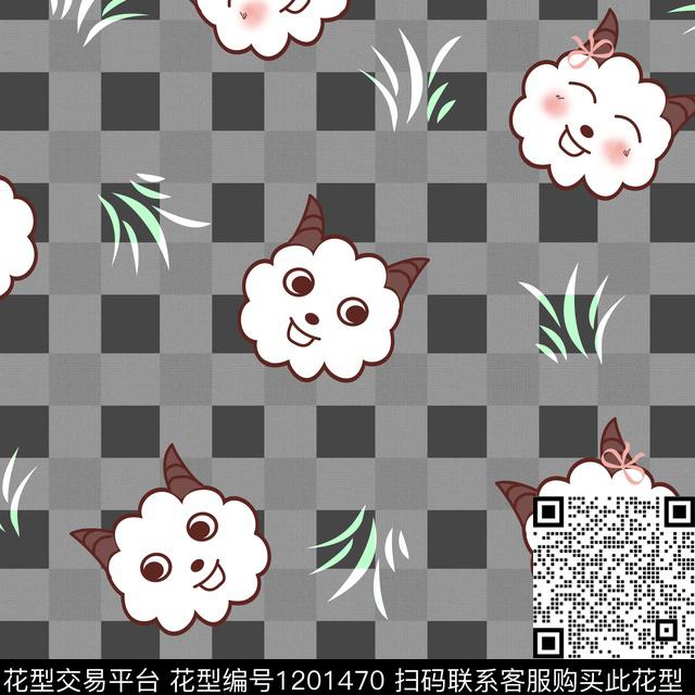 卡通简约可爱数码印花华亿平台下载（图片编号: 1201470） - 瓦栏（Walan）