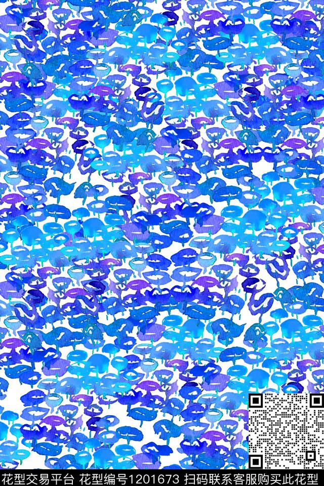 水彩大牌风小碎花数码印花华亿平台下载（图片编号: 1201673） - 瓦栏（Walan）