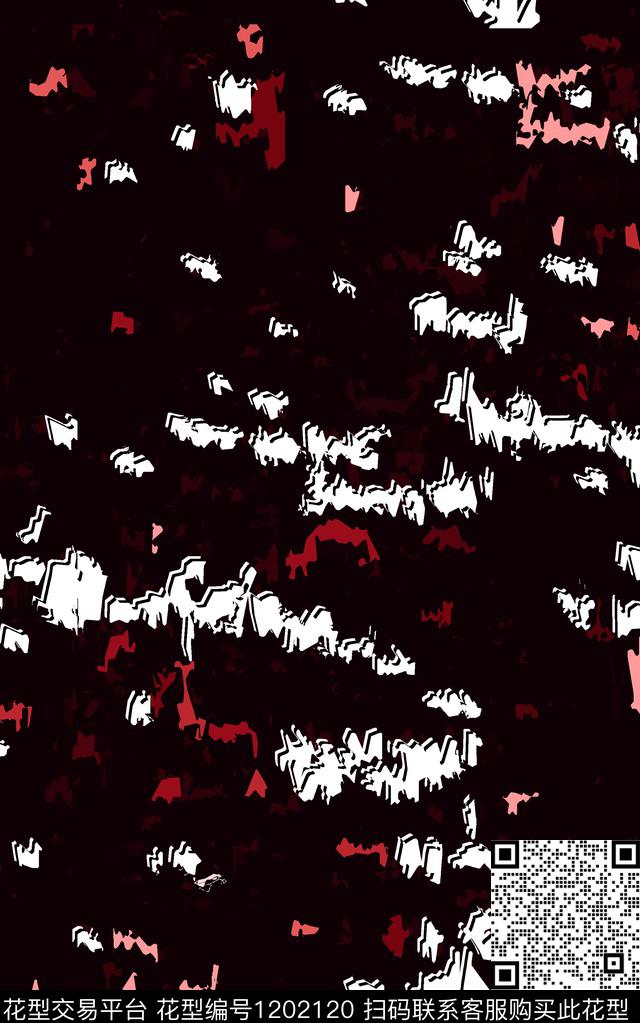 几何格子简约数码印花华亿平台下载（图片编号: 1202120） - 瓦栏（Walan）