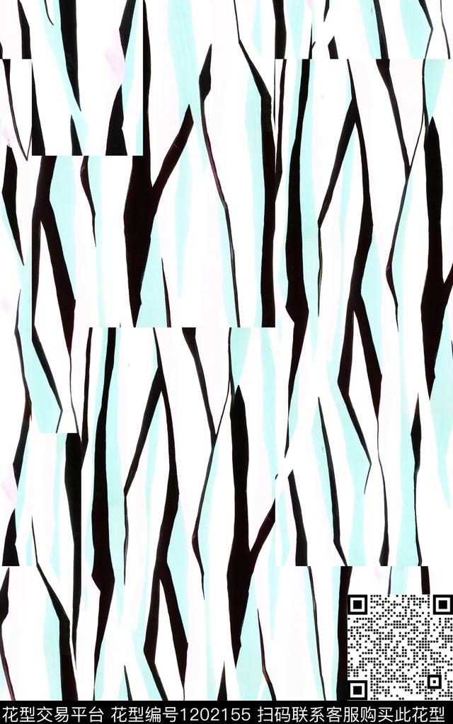 几何格子简约数码印花华亿平台下载（图片编号: 1202155） - 瓦栏（Walan）