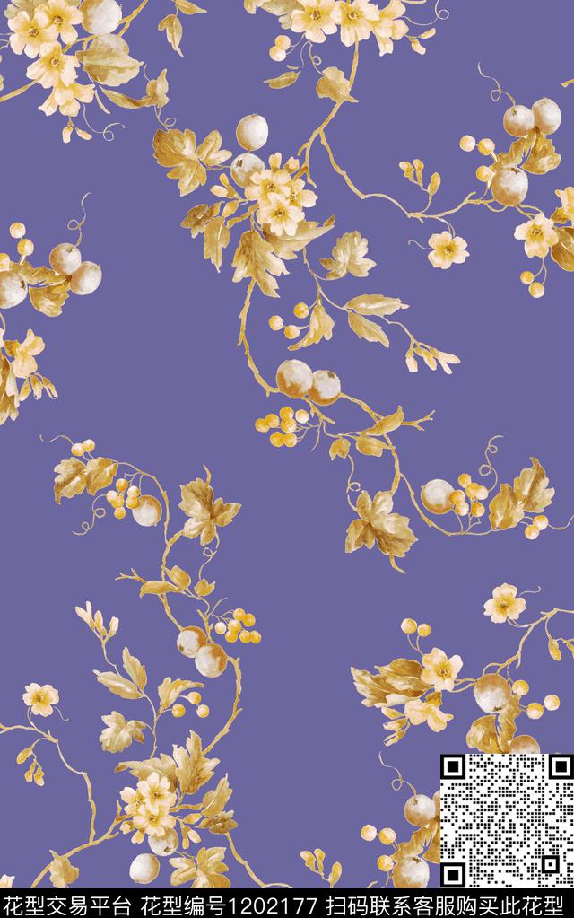 小碎花中东中老年数码印花华亿平台下载（图片编号: 1202177） - 瓦栏（Walan）