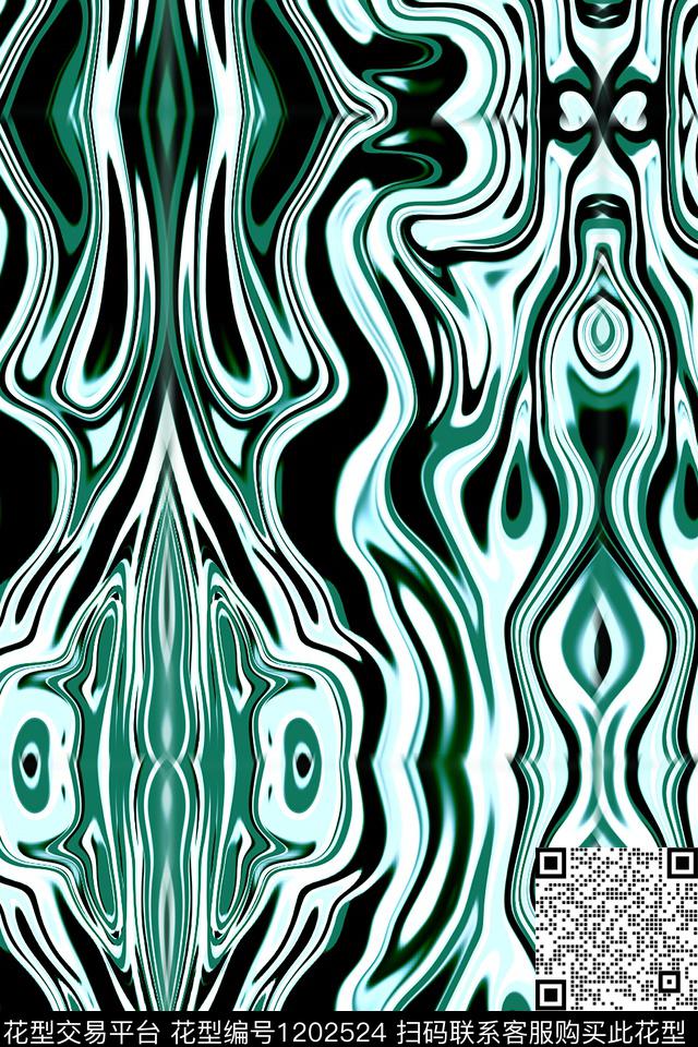 迷幻抽象渐变数码印花华亿平台下载（图片编号: 1202524） - 瓦栏（Walan）