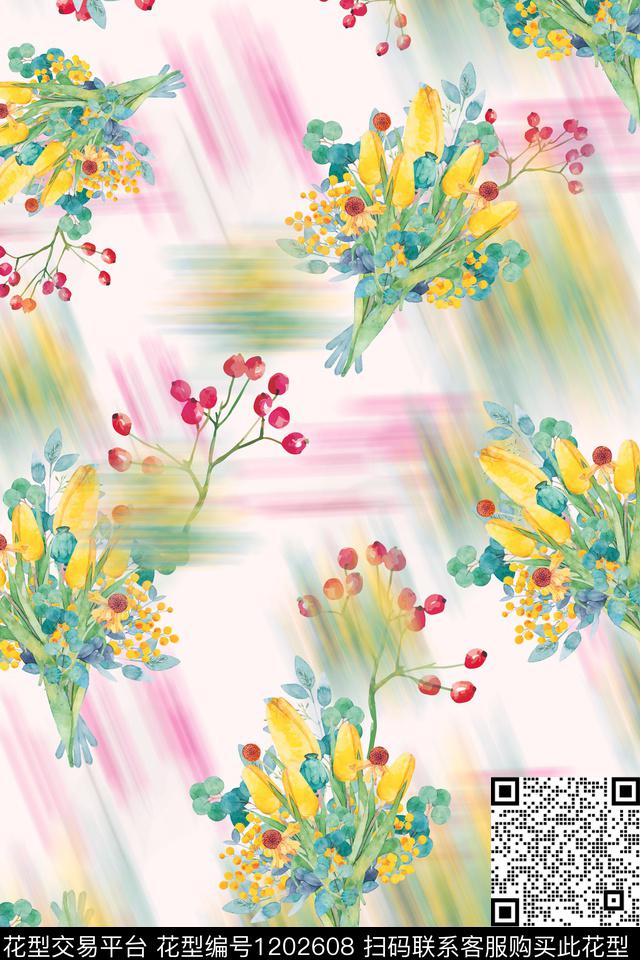 女装花卉小碎花数码印花华亿平台下载（图片编号: 1202608） - 瓦栏（Walan）