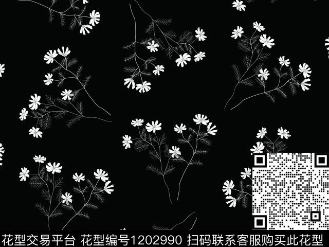 小花卉小可爱波点传统印花华亿平台下载（图片编号: 1202990） - 瓦栏（Walan）