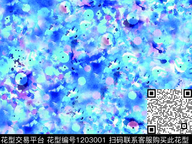 抽象混合拼接满版散花数码印花华亿平台下载（图片编号: 1203001） - 瓦栏（Walan）