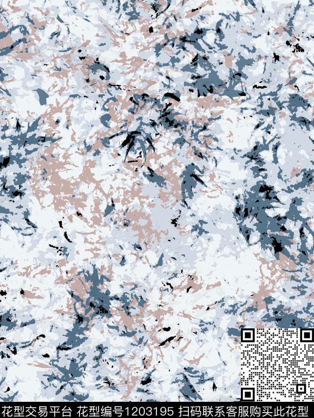抽象迷彩手绘传统印花华亿平台下载（图片编号: 1203195） - 瓦栏（Walan）