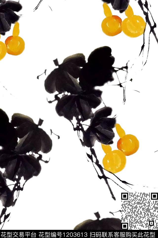 国画春夏华亿平台休闲数码印花华亿平台下载（图片编号: 1203613） - 瓦栏（Walan）