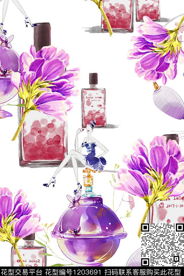 春夏华亿平台休闲大牌风数码印花华亿平台下载（图片编号: 1203691） - 瓦栏（Walan）