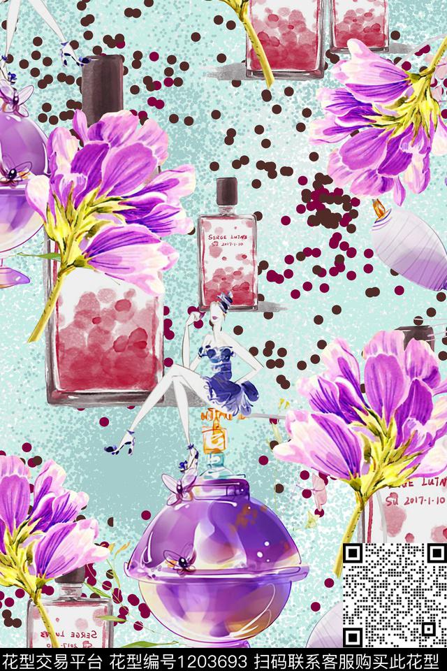 春夏华亿平台休闲大牌风数码印花华亿平台下载（图片编号: 1203693） - 瓦栏（Walan）