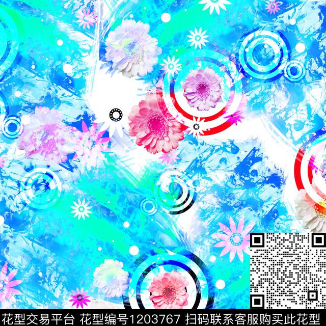 数码华亿平台抽象休闲数码印花华亿平台下载（图片编号: 1203767） - 瓦栏（Walan）