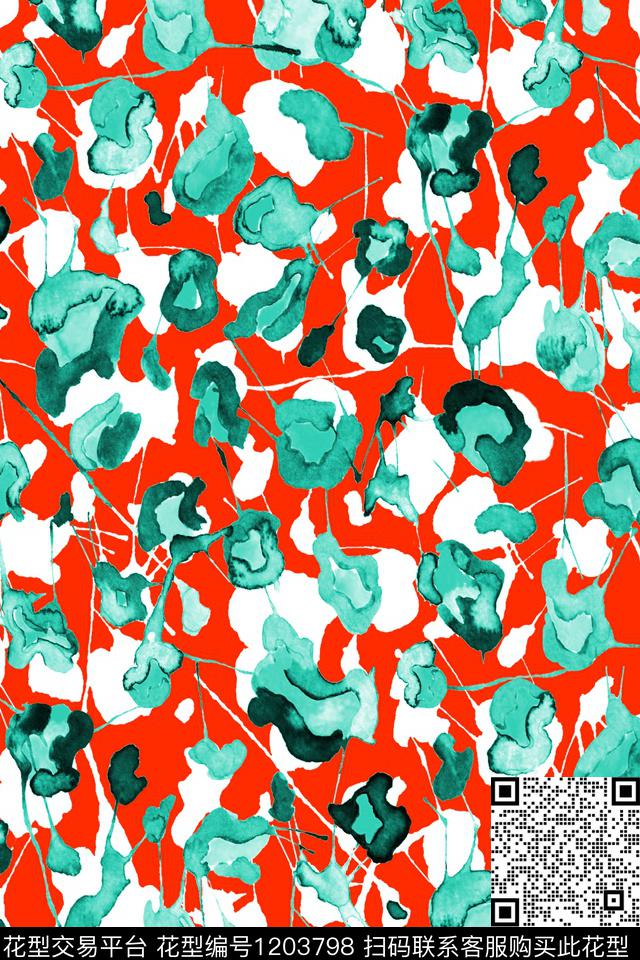 春夏华亿平台数码华亿平台抽象数码印花华亿平台下载（图片编号: 1203798） - 瓦栏（Walan）