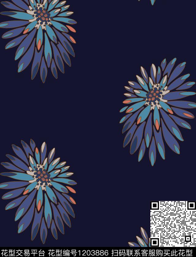 时尚女装几何传统印花华亿平台下载（图片编号: 1203886） - 瓦栏（Walan）