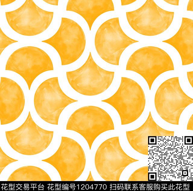 几何纹理白底花传统印花华亿平台下载（图片编号: 1204770） - 瓦栏（Walan）